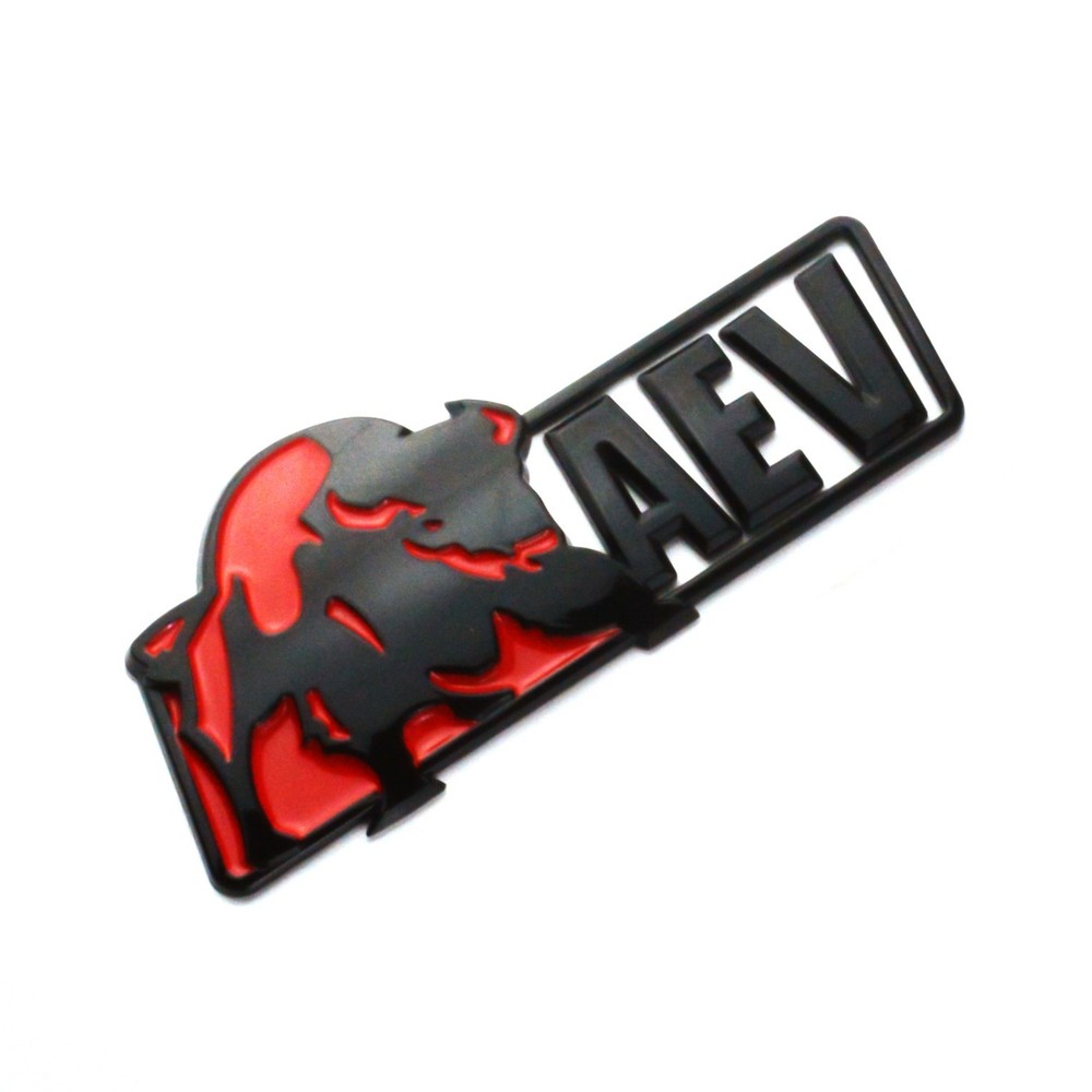 Rear Tailgate Emblems Fits Colorado Aev Badges 1Pc Black Red