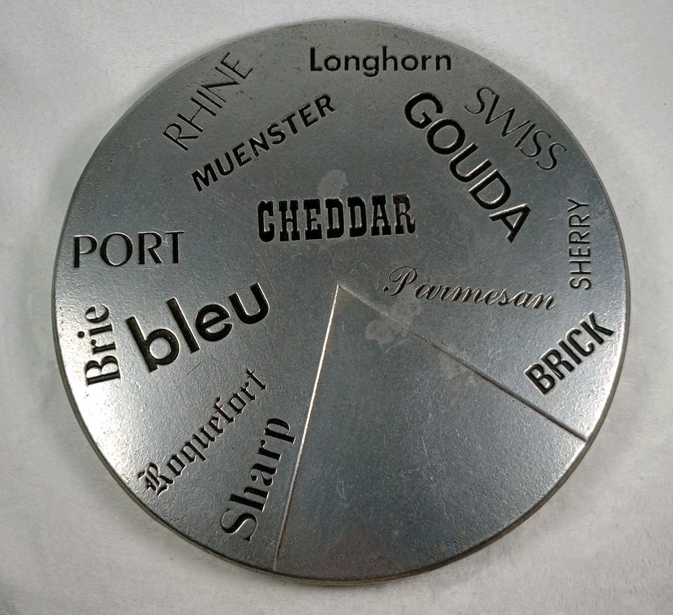 Pewterex 10" Round Cheese Plate / Server - Embossed Kitchenware