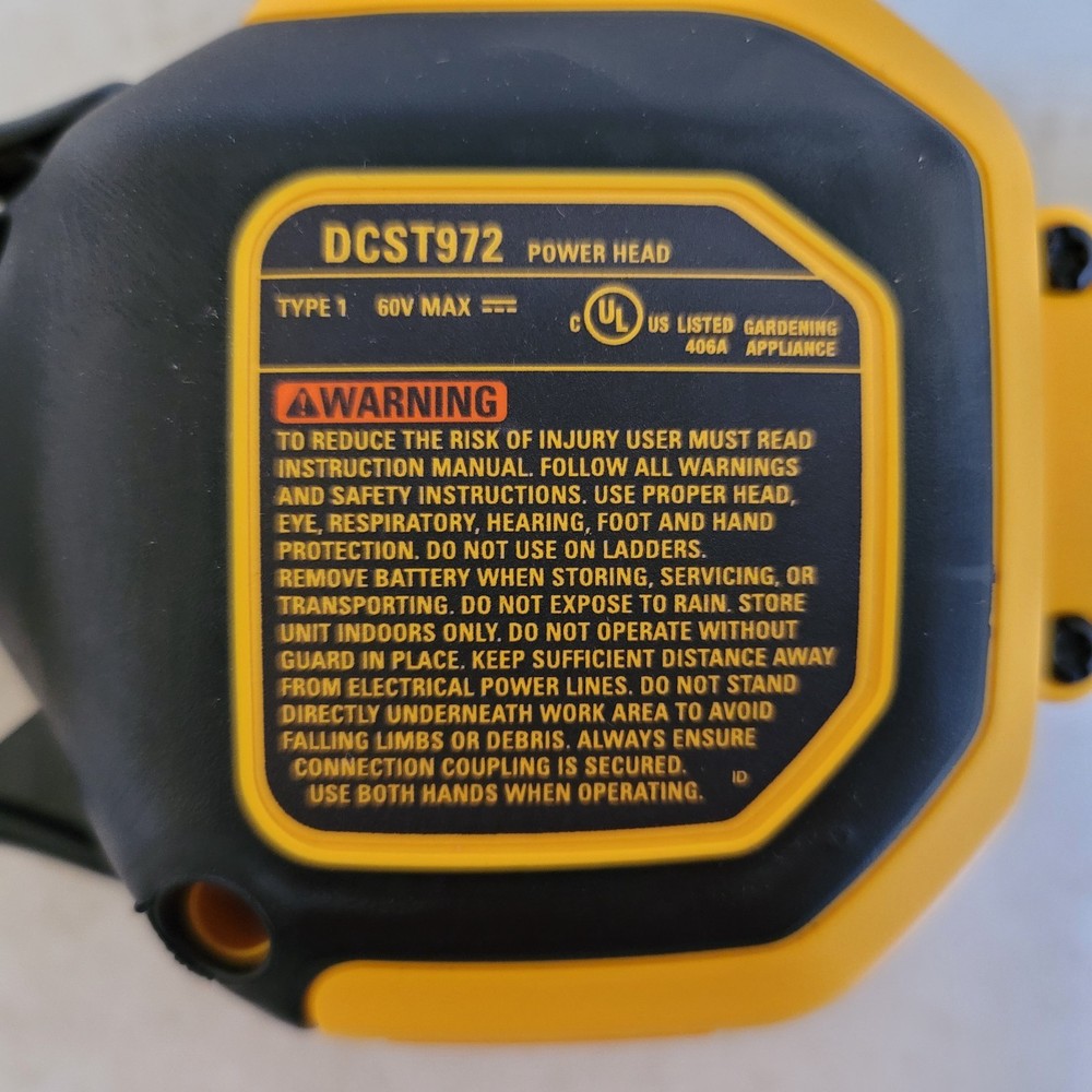 60V DEWALT DCST972B Brushless Straight String Weed Grass Trimmer BARE TOOL