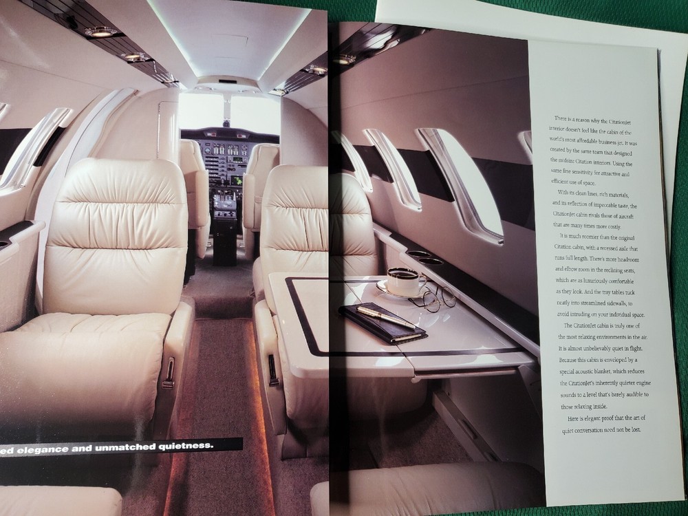 CESSNA CITATION JET Brochure & Specification & Description BOOKLET