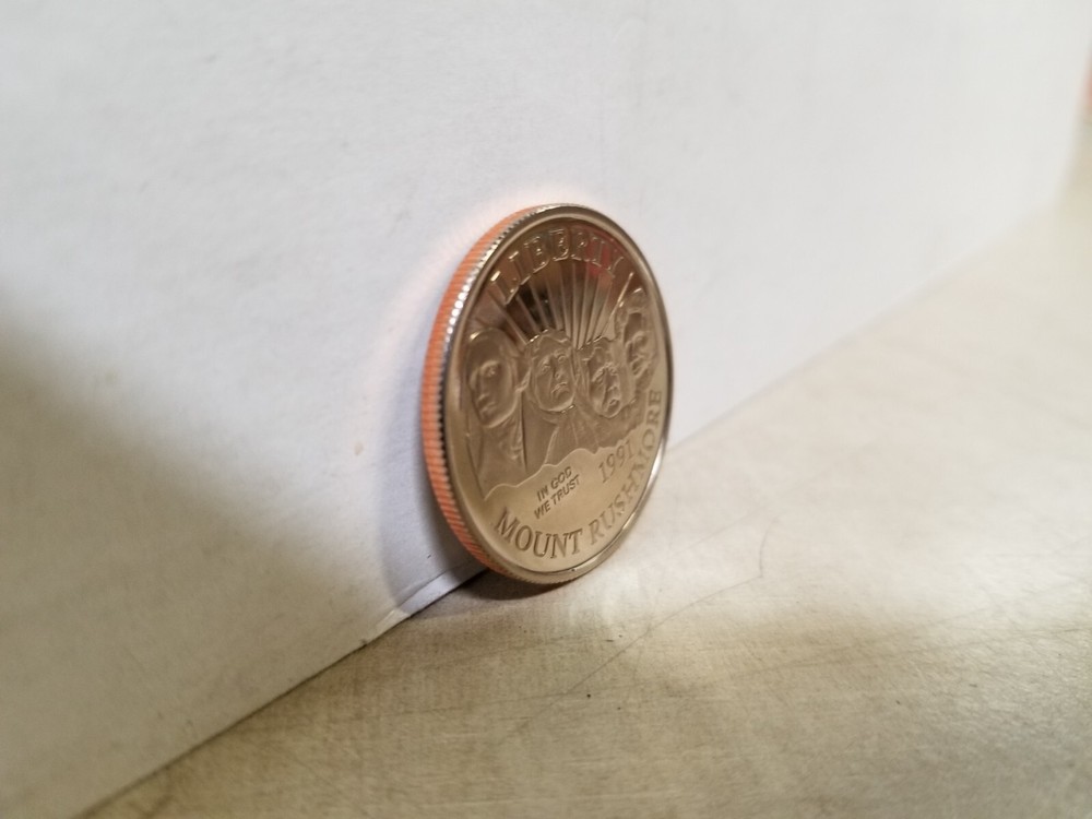 Liberty Mount Rushmore 1991 Half Dollar Coin