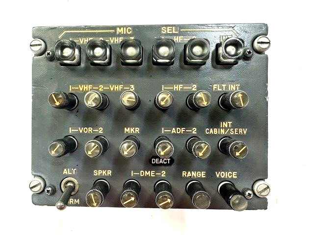 GABLES AVIATION AUDIO CONTROL PANEL MODEL G-1977