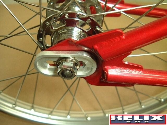 HELIX BMX DROPOUT SAVERS -Fits CRO-MO STEEL BMX & FIXED GEAR Frame w/ 3/8" Axles