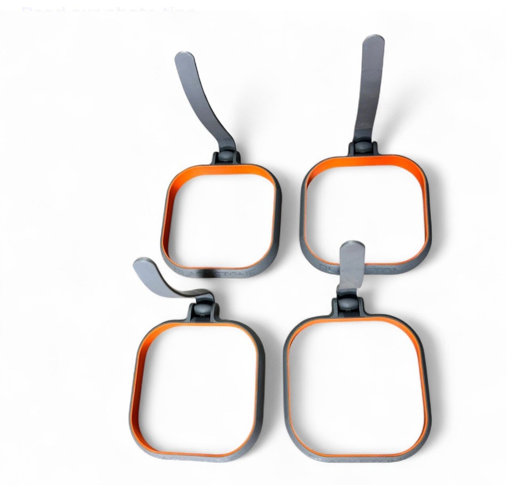 Blackstone Silicone Egg Rings Bundle 4 Set Square Griddle Breakfast Kitchen Cook