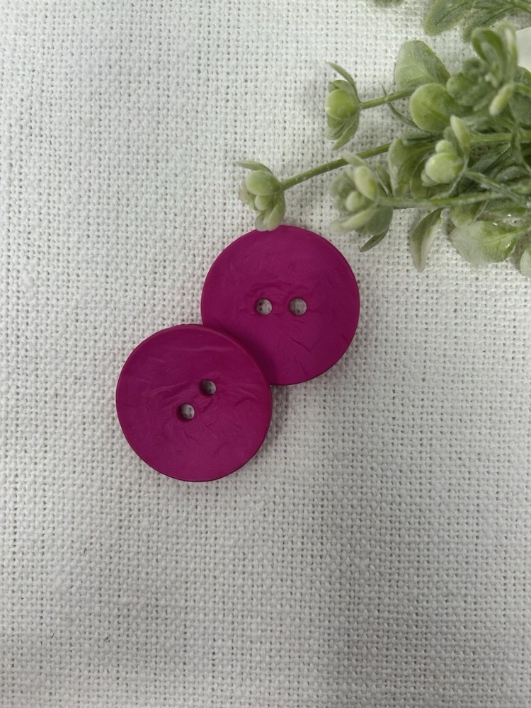 Textured Sewing Buttons 1.5” Multicolor Two Hole Mix & Match - 6 Pack