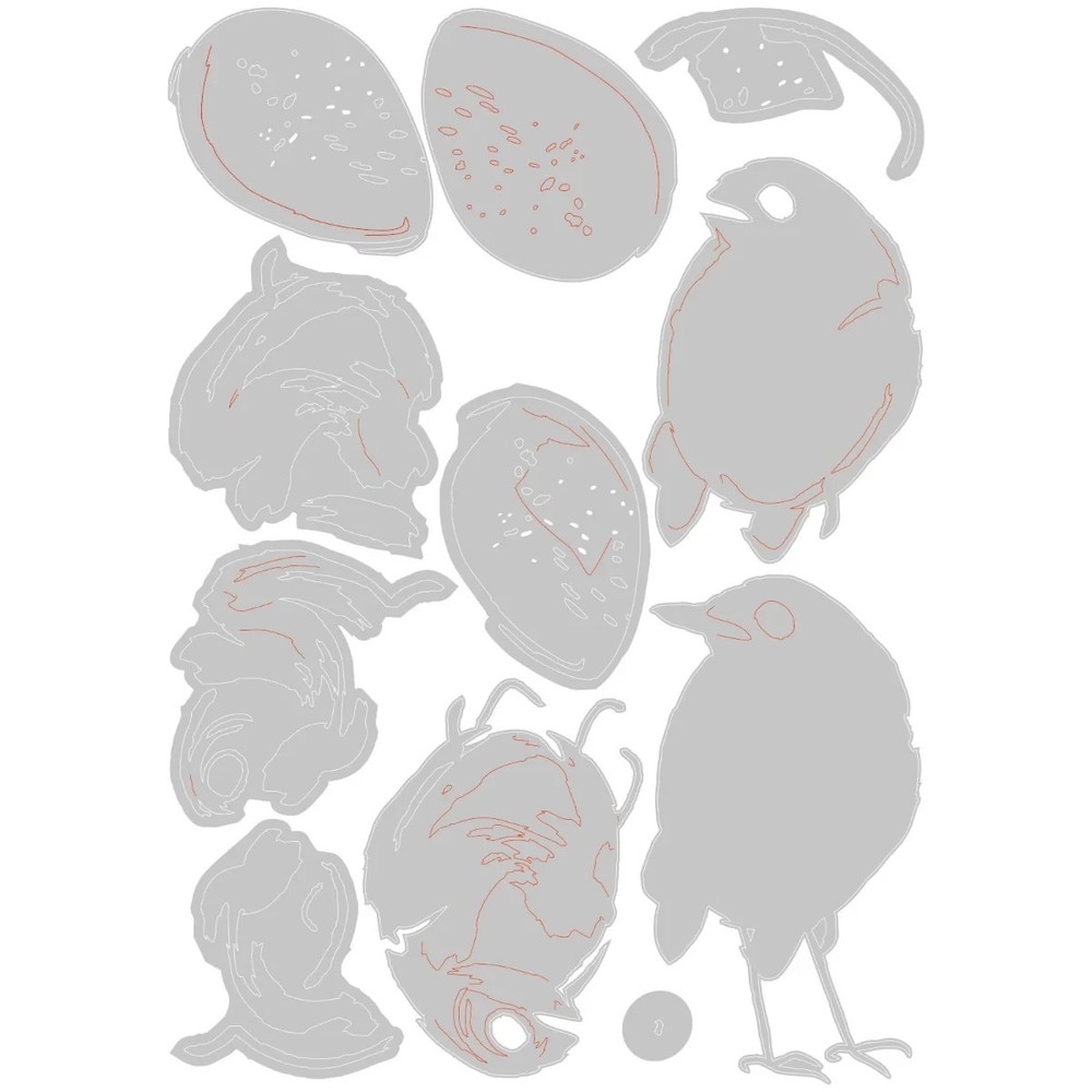 Bird & Egg Colorize Sizzix Thinlits Thin Metal Die Set Tim Holtz 665857 NEW!