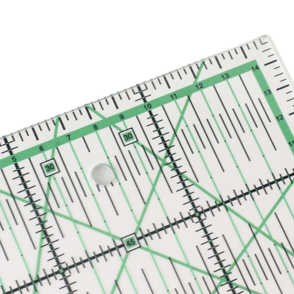 2 Pack Acrylic Quilting Ruler For DIY Sewing Patchwork Measuring Popular