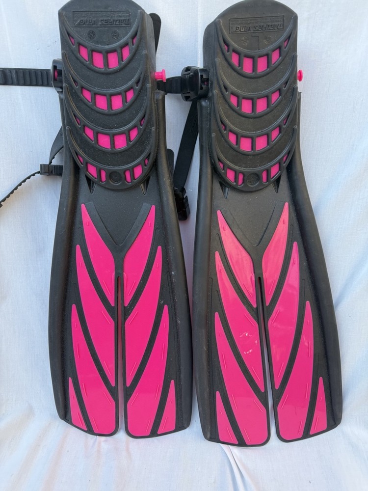 Atomic Aquatics Pink Split Fin Splitfin Open Heel Size Large