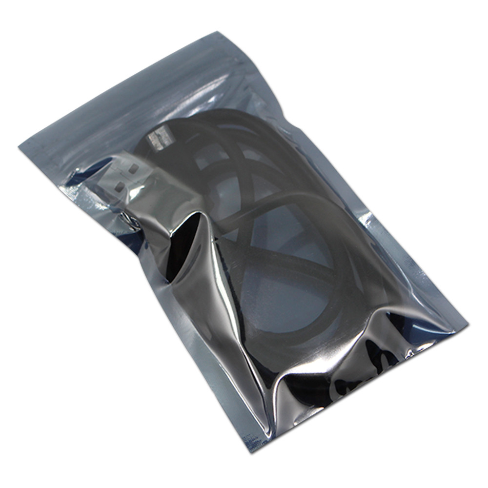 ESD Anti-Static Shielding For Zip Bag Plastic Antistatic Lock Pouch Electronics