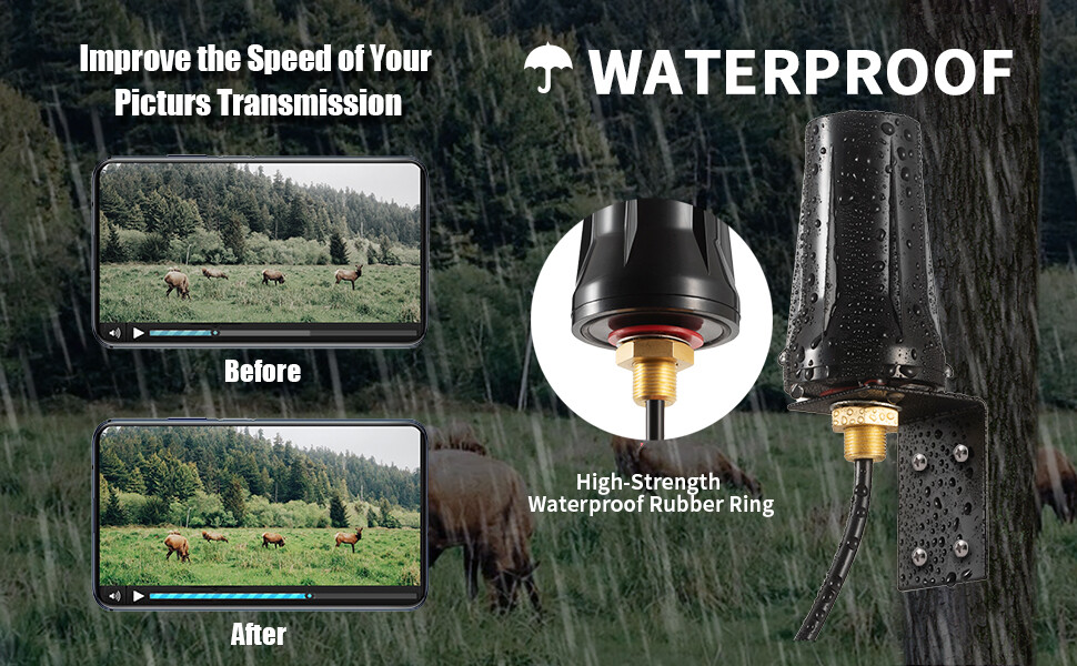 Long Range 4G Cellular Booster Antenna for Spypoint Link Micro LM2 Flex Trail Ca