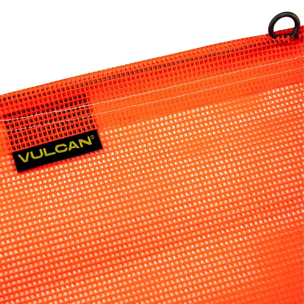 VULCAN Safety Flag - Wire Loop - 18" x 18", 4 Pack - Vinyl Coated Polyester