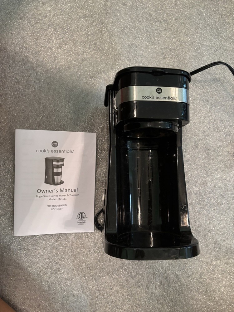 Cooks Essential Coffee Maker, Black, Easy To Use, Lightweight, Space Efficient