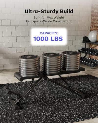 Upgraded Adjustable Weight Bench, Bench Press Full Body Workout, Quick Fold