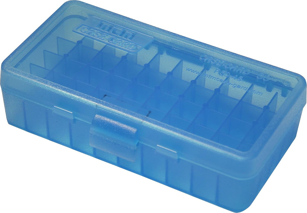 MTM Ammo Box 50 Round Flip-Top, Stackable, Fits 40/10mm & 45 ACP