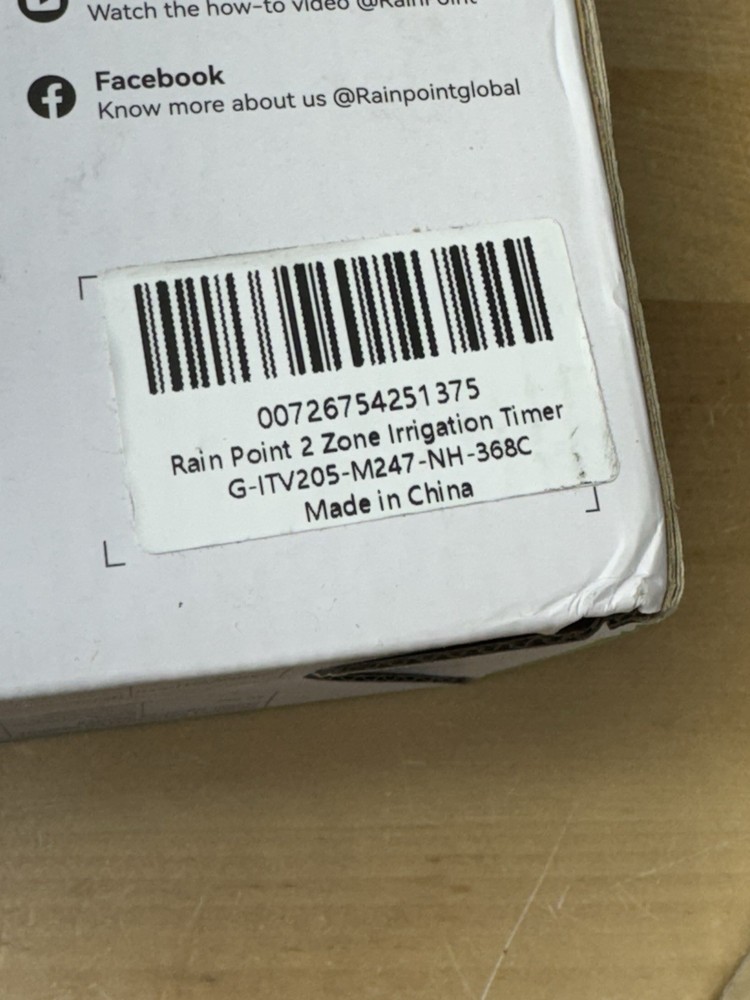 Rainpoint - Water Timer for Garden Hose - 2 Zone Sprinkler Timer with Rain Delay