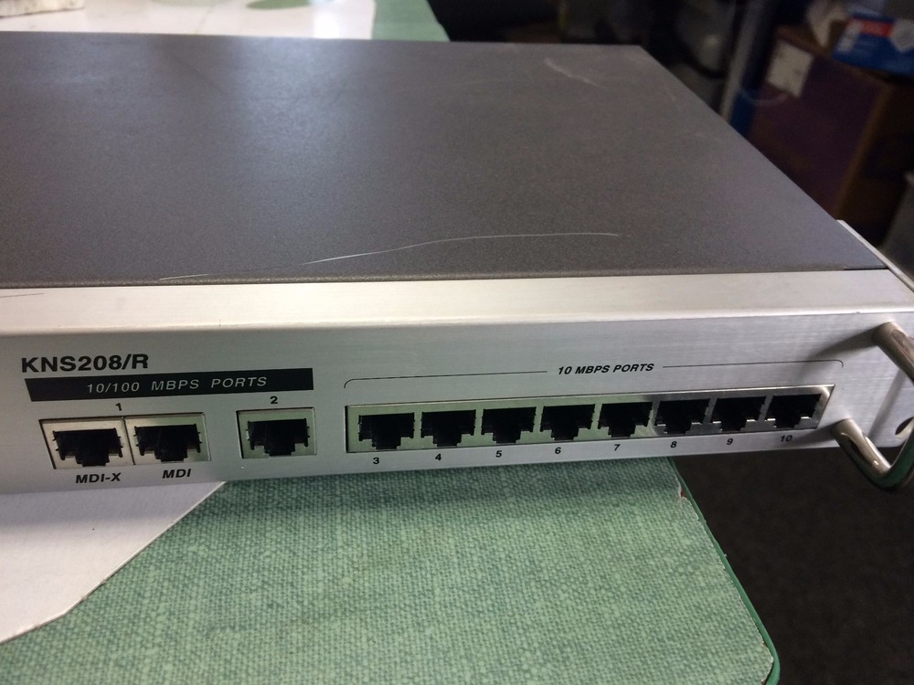 KINGSTON KNS208/R ETHERX SWITCH 10 PORT PRO-SERIES 19 RACK MOUNTABLE,EJ