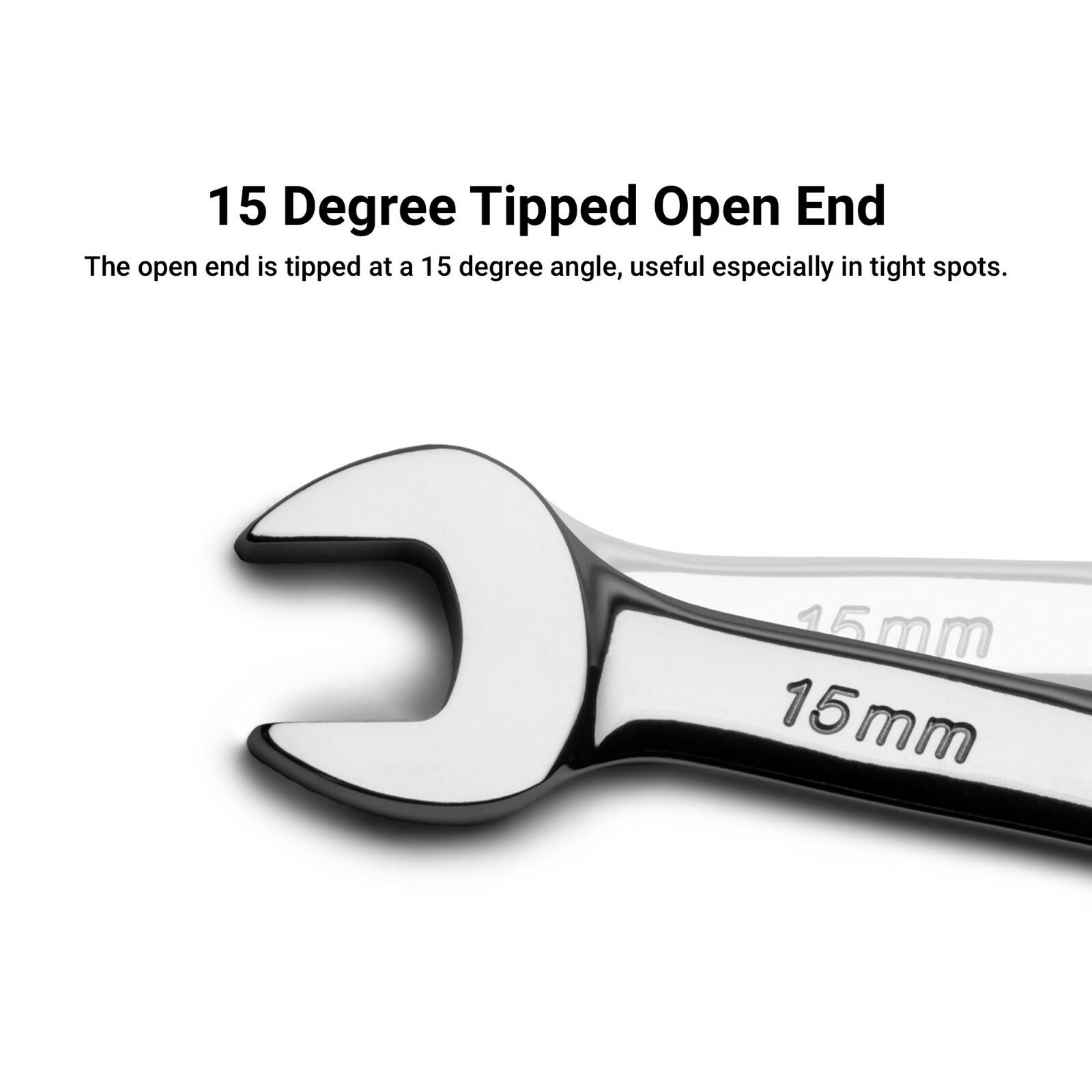 Capri Tools Combination Wrench, 12 Point, Metric & SAE Sizes
