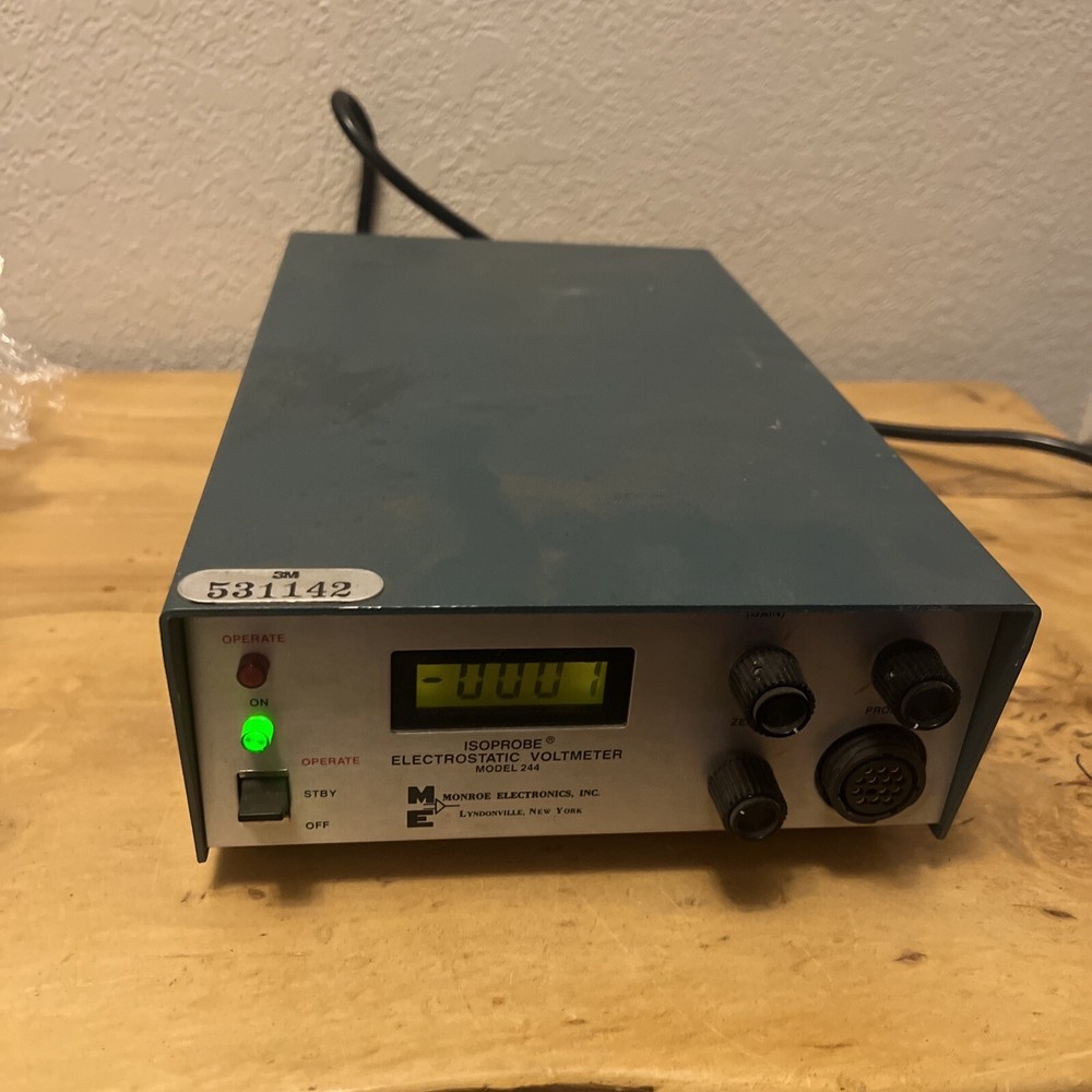 MONROE ELECTRONICS ISOPROBE ELECTROSTATIC VOLTMETER MODEL 244