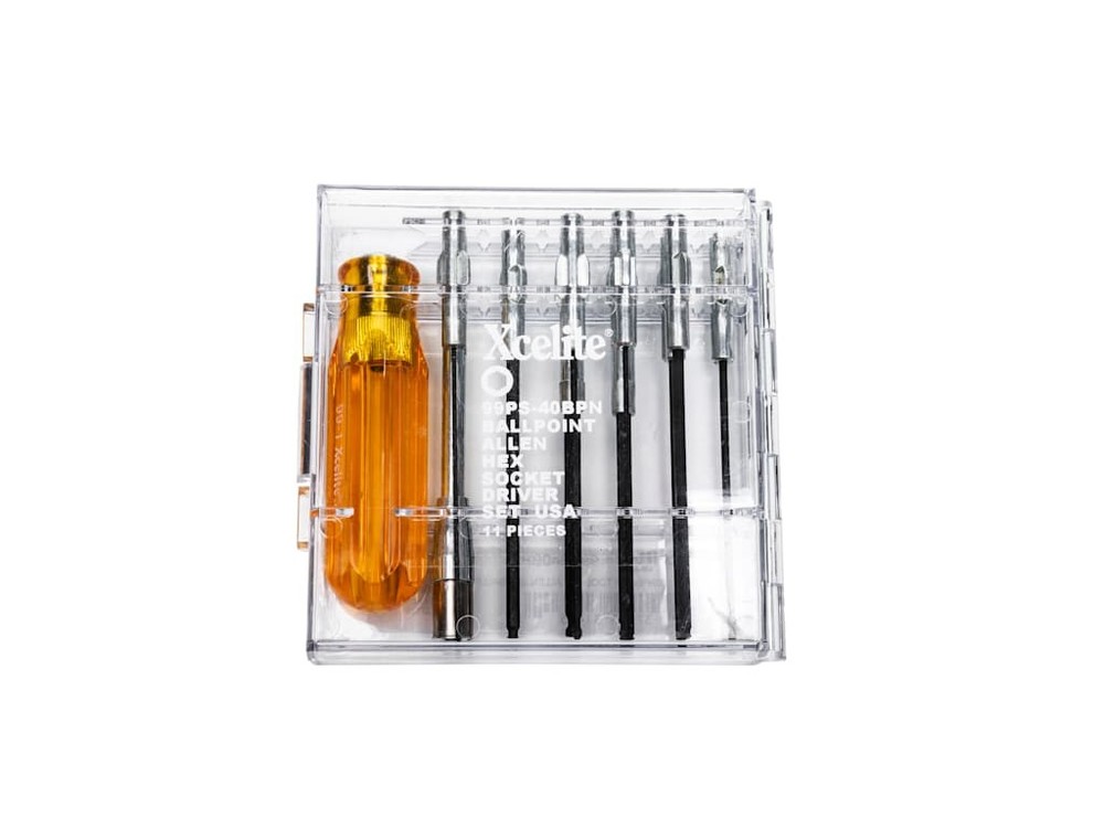 Xcelite 99PS40BP 11 Piece Ballpoint Allen Hex Socket Type Screwdriver Set - Inch