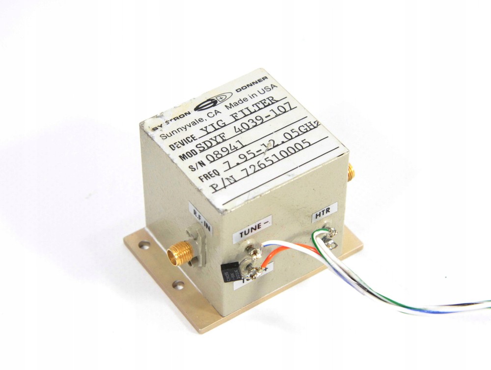 Systron Donner SDYF 4039-107 YIG Filter