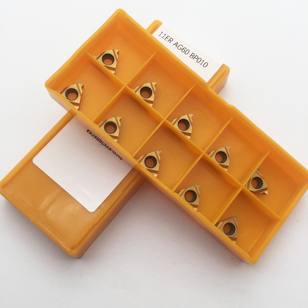 10pcs 11ER A60 BP010 alloy carbide inserts threading turning cutting tool insert