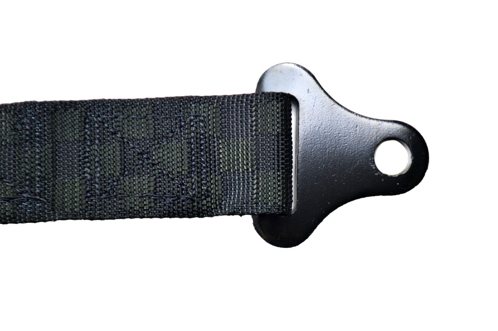 2" LATCH & LINK Y FLOOR MOUNT HARNESS 3 POINT PULL UP BELTS BLACK CHECKERBOARD