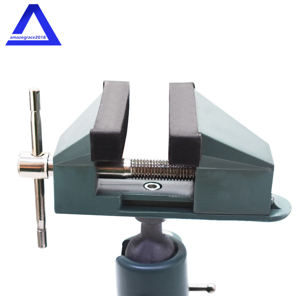 For Holding Small Parts Universal Table Vise 3" Aluminum Swivel 360° Rotating US