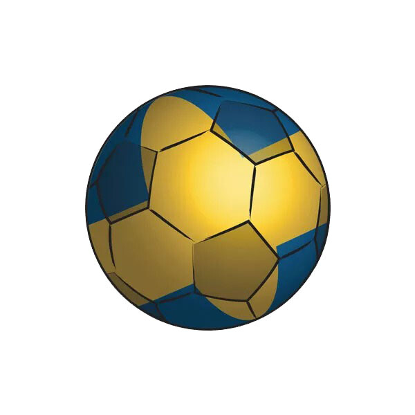 Sweden Soccer Ball Sticker Decal