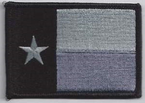 TEXAS FLAG SUBDUED BLACK BORDER LONESTAR STATE EMBROIDERED PATCH *FREE SHIPPING*
