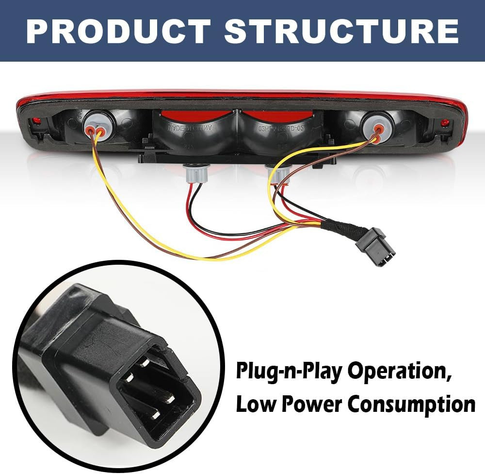 High Mount 3Rd Brake Light Compatible with 1999-2006 Chevy Silverado GMC