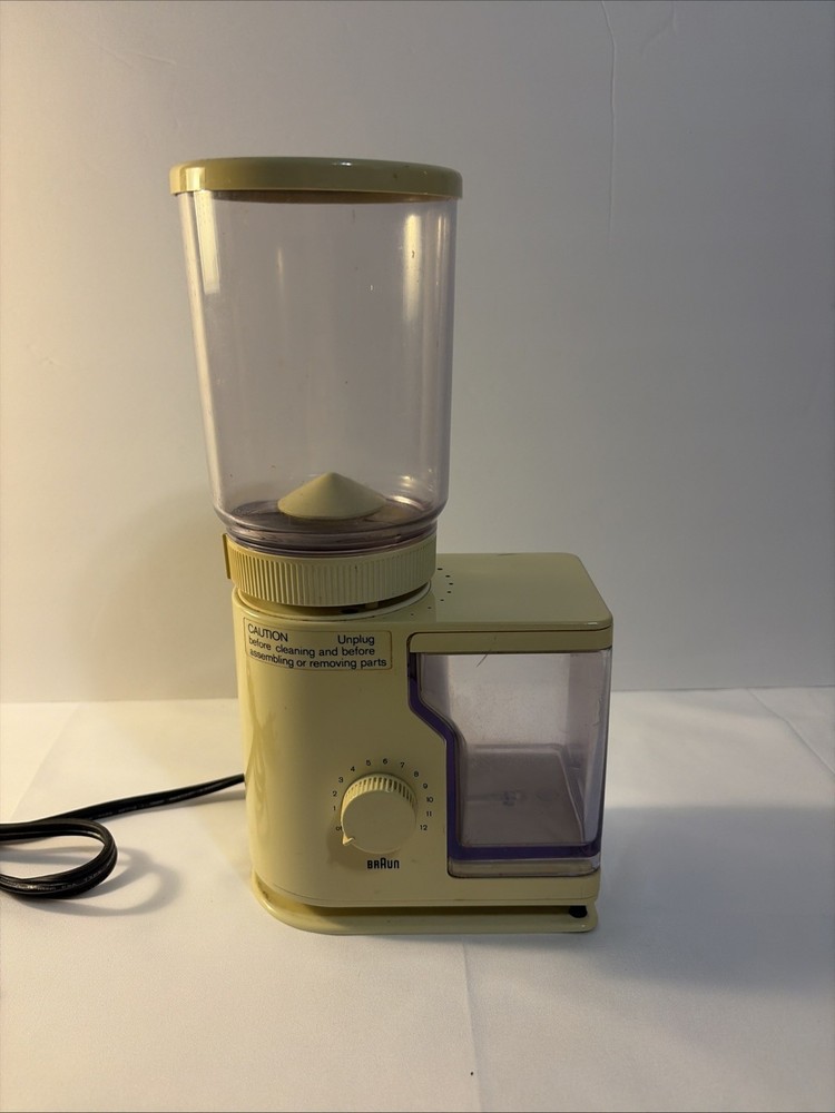Vintage Braun 4045 Aromatic Burr Coffee Grinder