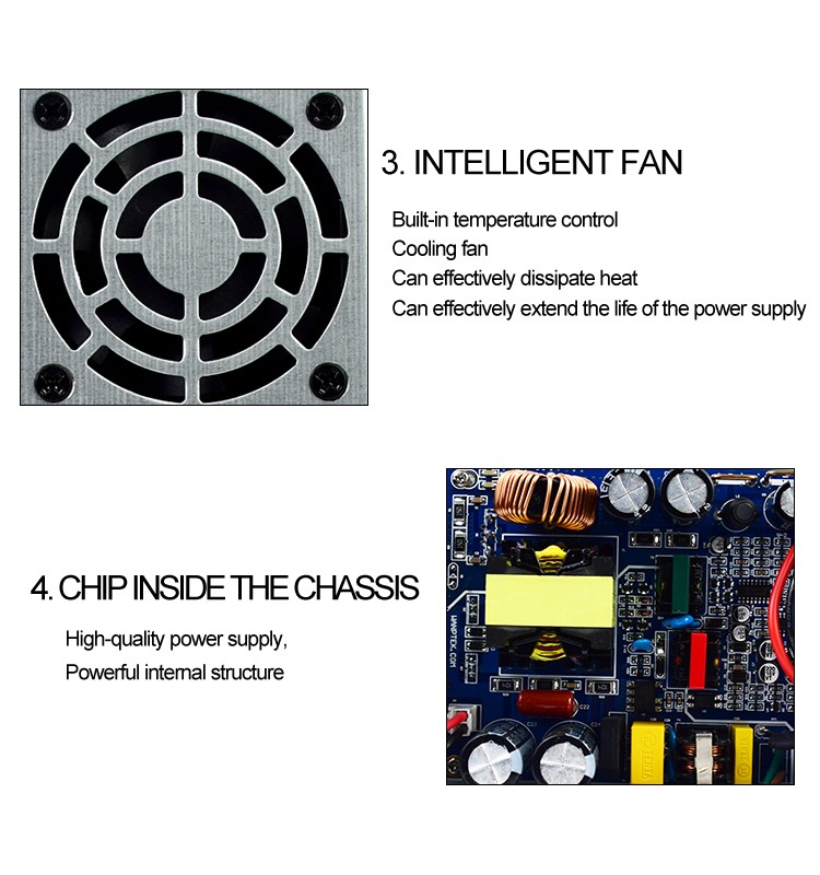 Adjustable 0-30V 10A DC Power Supply Variable Regulated Lab 4-Digits LED Display
