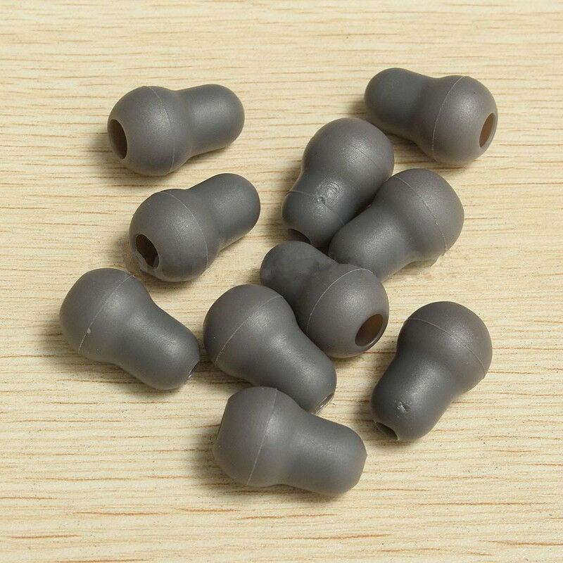 10Pcs Silicone Gray Soft Eartips Earplug Earpieces For Littmann Stethoscope aa
