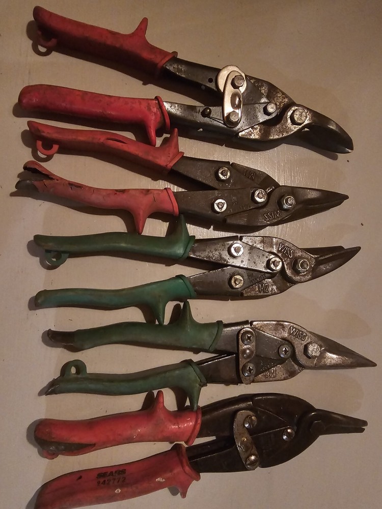 3 Tin Snips Wiss -1 Sears- 1 No Name