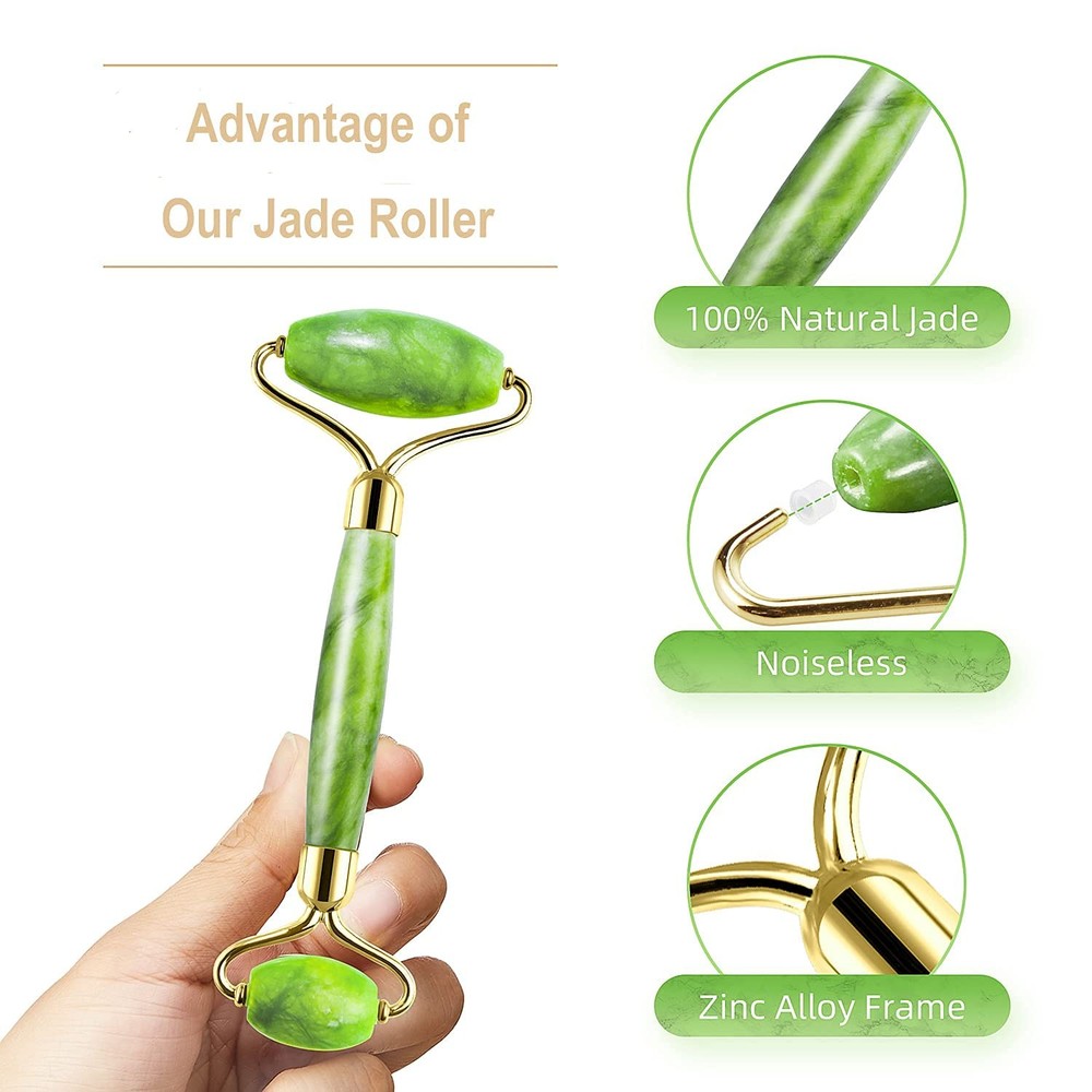 AECW (Jade Roller + Ice Roller) 2 2 Piece Set, Blue + Jade