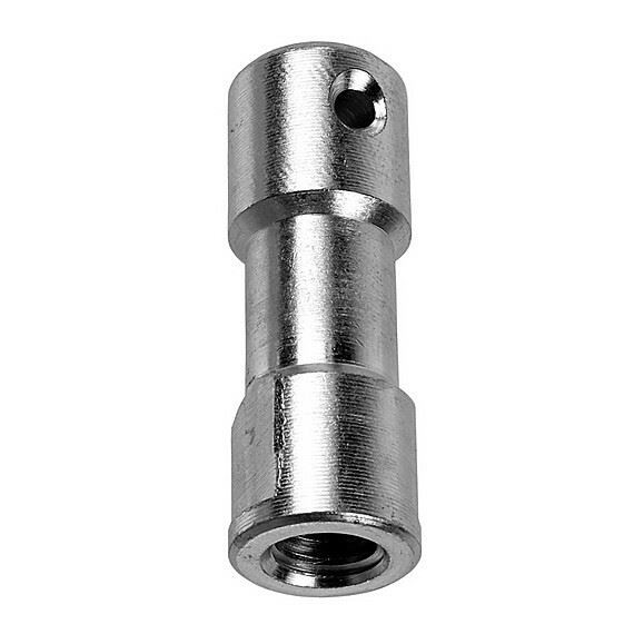 Light Source Mega-Baby Pin with 3/8"-16 Female Threads, Silver