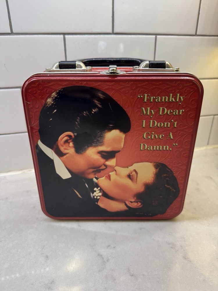 GONE WITH THE WIND SQUARE VANDOR Tin TOTE Lunchbox