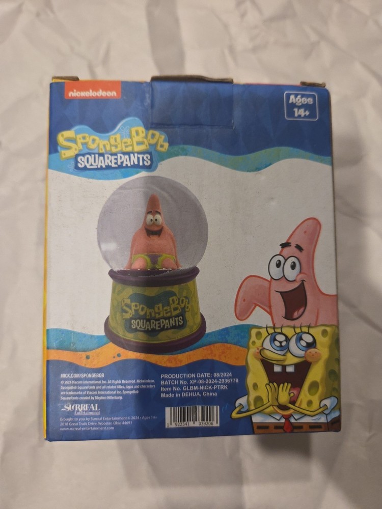 Nickelodeon SpongeBob SquarePants 3.5” Patrick Star Mini Snow Globe NIB