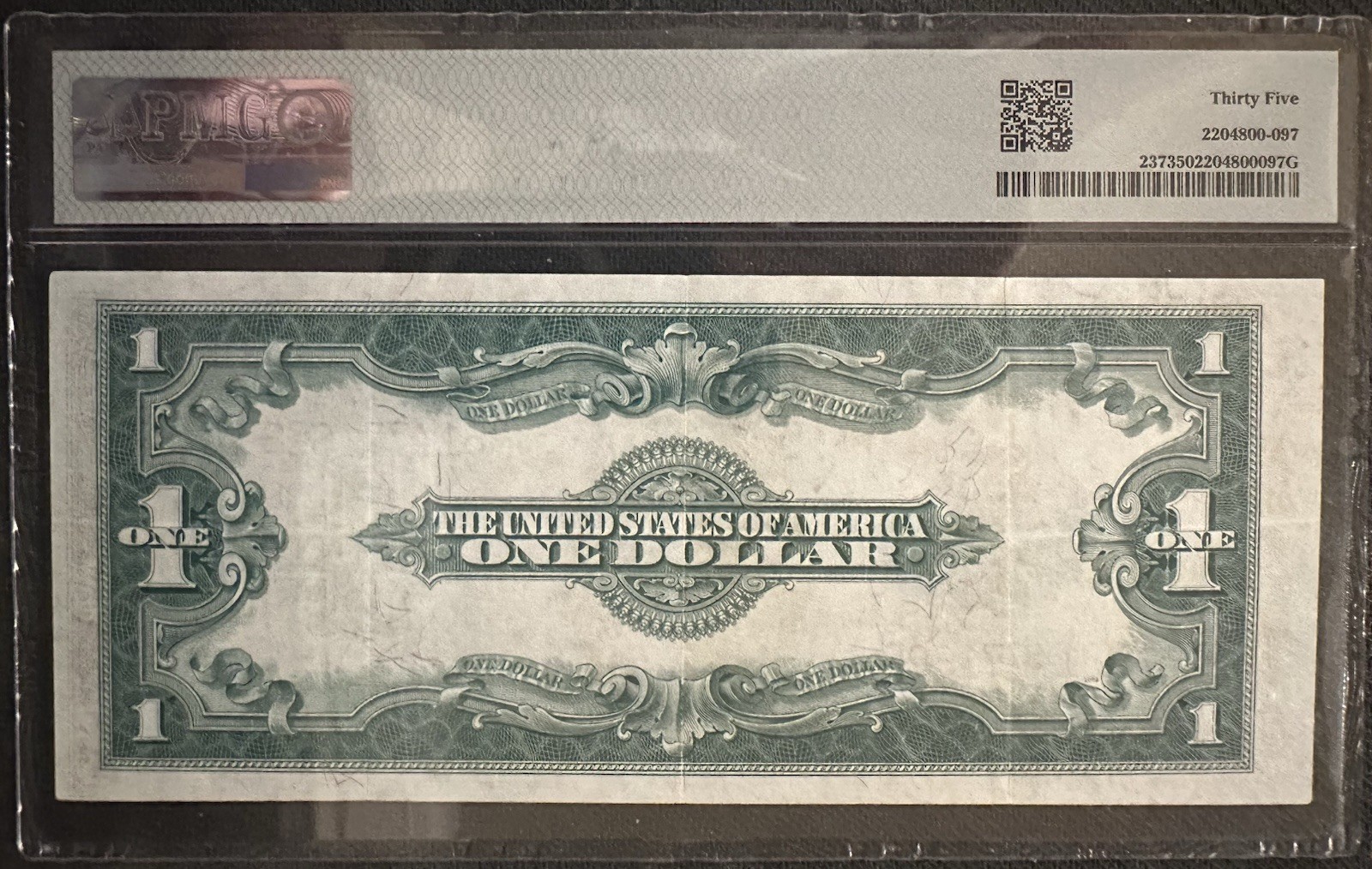 1923 $1 Silver Certificate Fr 237 PMG 35 Choice VF Large Size Note