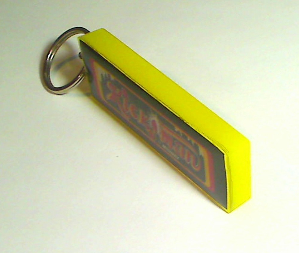 Kick-Man Arcade Marquee Coin Door accessory Keychain
