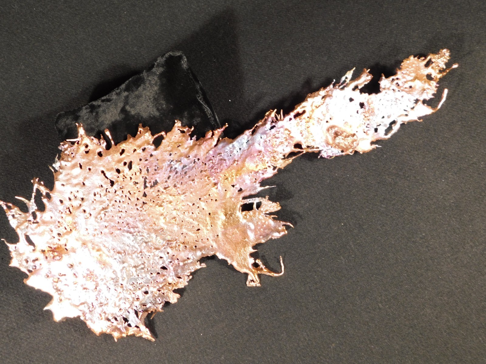 Big! Bright Solid Solid COPPER Splash ART Sculpture Arizona 189gr