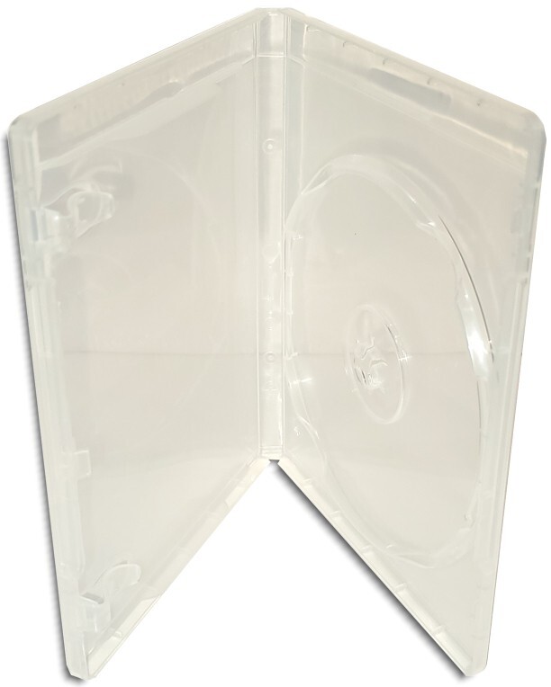 PS3/BLU-RAY SINGLE-DISC CLEAR Replacement Game Case 12mm 10-Pak