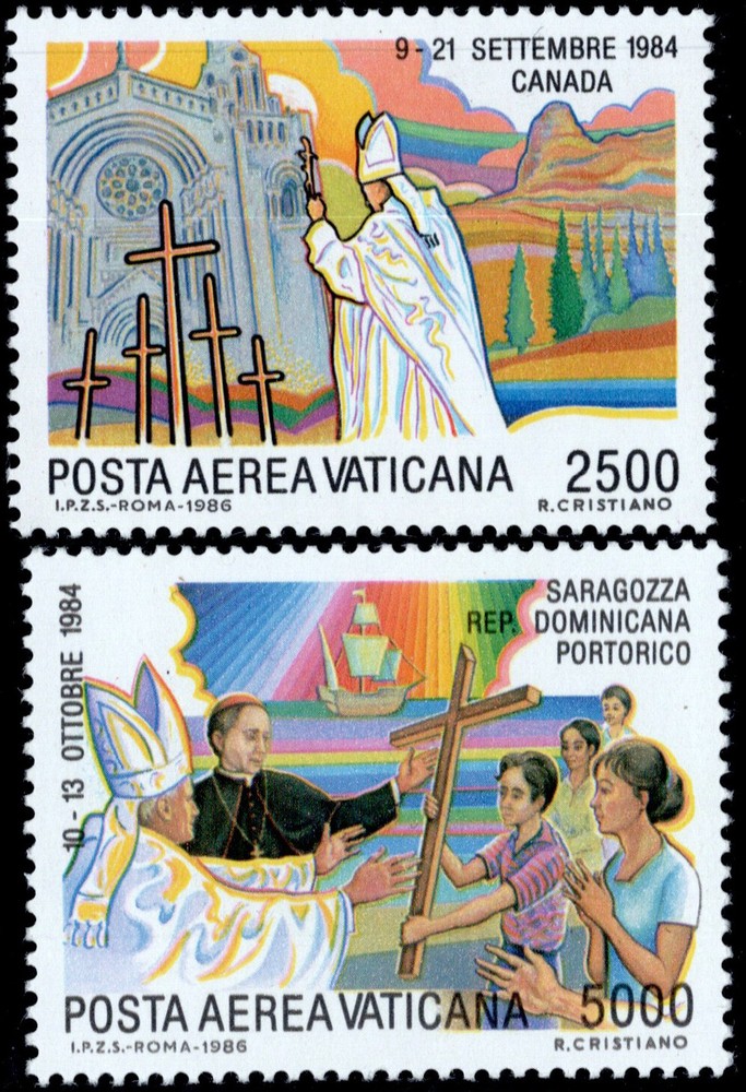 Vatican City Scott C81-C82 Mint never hinged.
