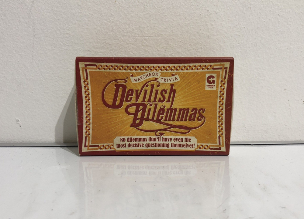 Matchbox Trivia Boxed Ginger Fox "Devilish Dilemmas" 80 Dilemmas - Complete