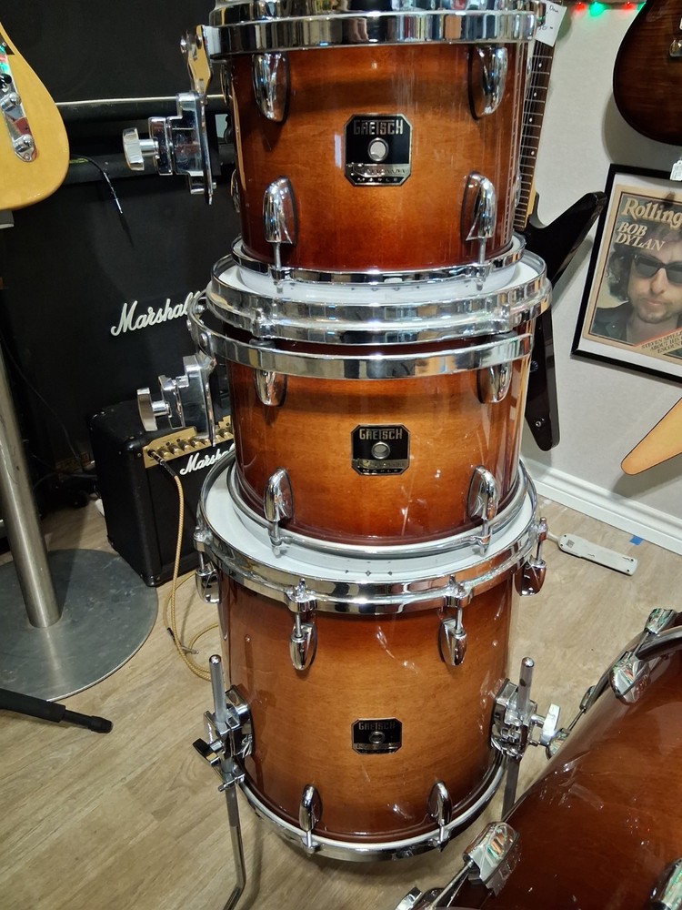 4 PC Gretsch Renown Maple Shell kit Autumn Burst