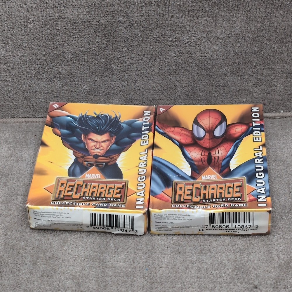 2 SEALED Marvel Recharge Inaugural Editions (Both Decks A+B)
