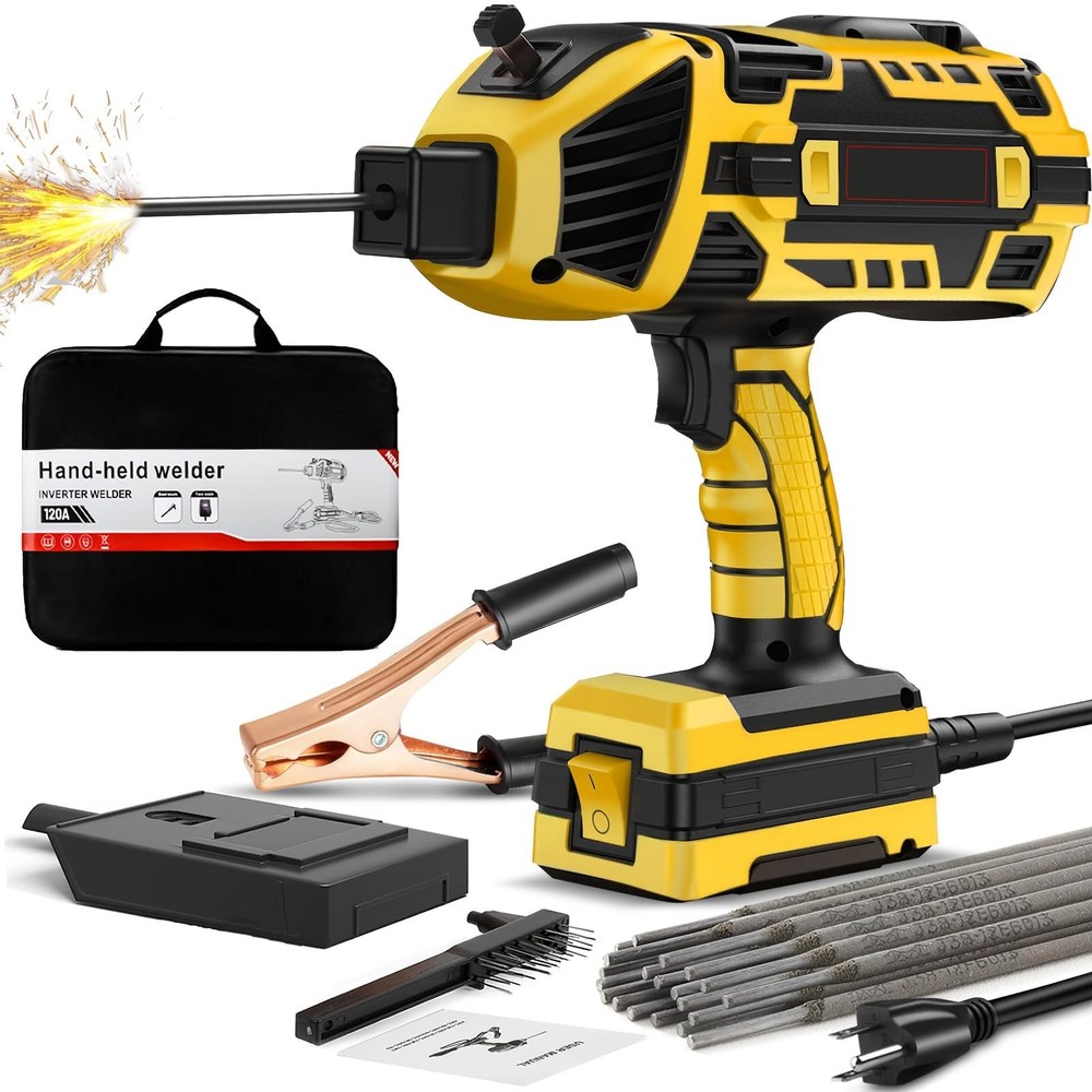 Portable Welding Machine,20-120A Upgraded 110V Handheld ARC Welding Machine w...