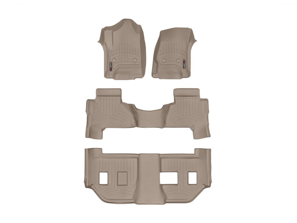 WeatherTech FloorLiner for 2015-2020 Cadillac Escalade ESV - Full Set, Tan