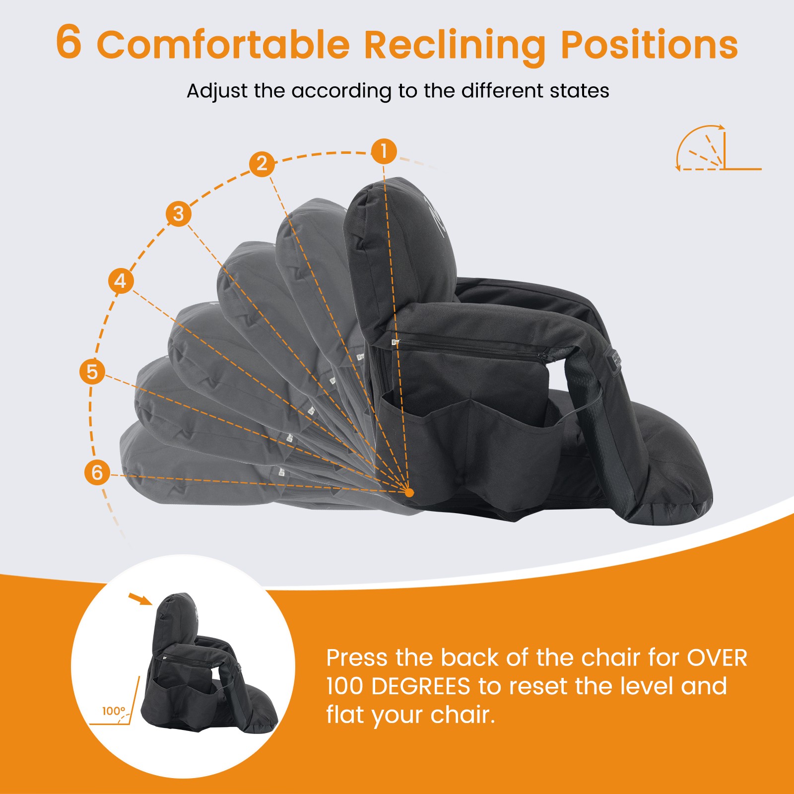 NAIZEA Heated Stadium Seat with Back Support, Sofa Style 5" Thick Bleacher Chair