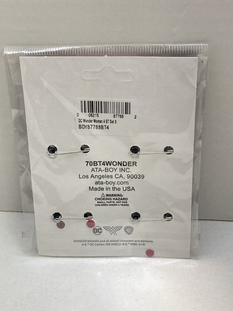 Wonder Woman Button Set DC Comics